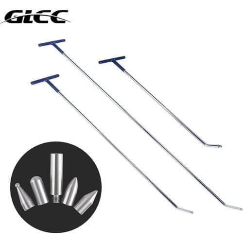 GLCC Crowbar PDR Tools 95cm Set Dent Repair Rods Pry Bars Stainless Steel Paintless Car Body Dent Remove Profession Tools