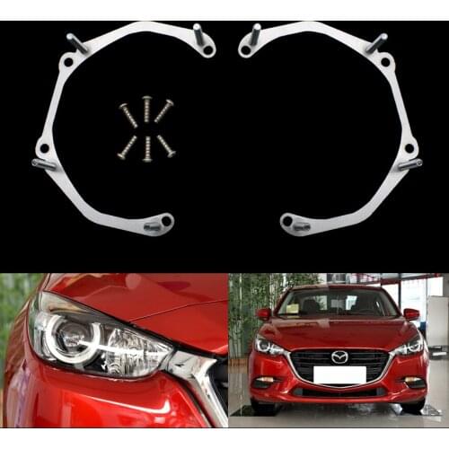 Taochis Car-Styling Frame Adapter Module DIY Bracket Holder for Mazda 3 Axela Hella 3 5 Projector Lens