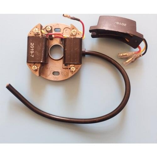 YD78 IGNITION MODULE COIL W/ CAPACITOR FOR CHAINSAW 78 7800 YD81 78CC 2 STROKE CHAIN SAW IGNITOR CONDENSER MAGNETO STATOR