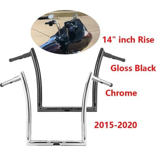 Motorcycle Accessories 14" inch Rise Ape Hanger HandleBar For Harley Davidson Touring Road Glide FLTRX 2015-2020