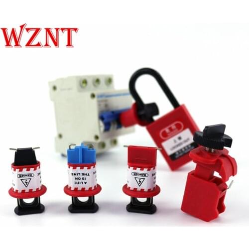 Small circuit breaker lock energy isolation air switch electrical Inside of the needle outward Lock up Safety lock 4 models