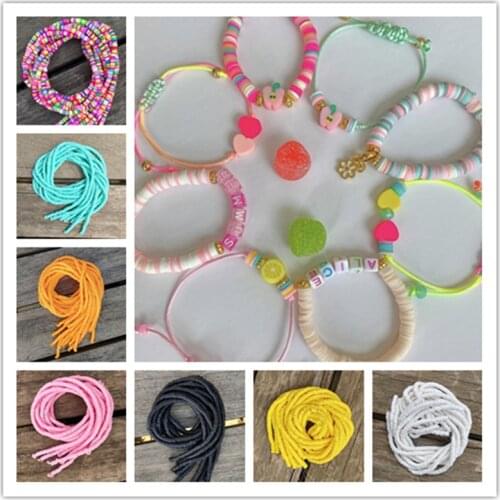 New 6mm Color Polymer Clay Beads Slices for Girls Bracelet Making Diy Necklace&Bracelet Accessories