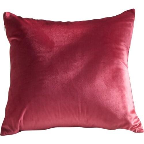 Solid color Dutch velvet cushion covers 45*45cm no inner comfortable smooth cushion cover washable pillow covers for sofa X45