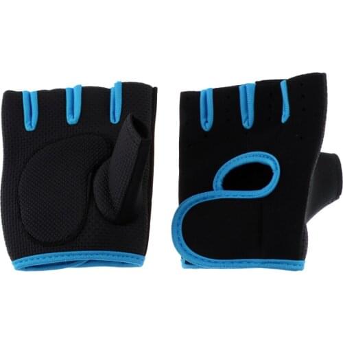 Fingerless Gloves Cycling Mitts Men/Women Mountain Bike Mittens Shock-absorbing Anti- Slip Breathable Glove