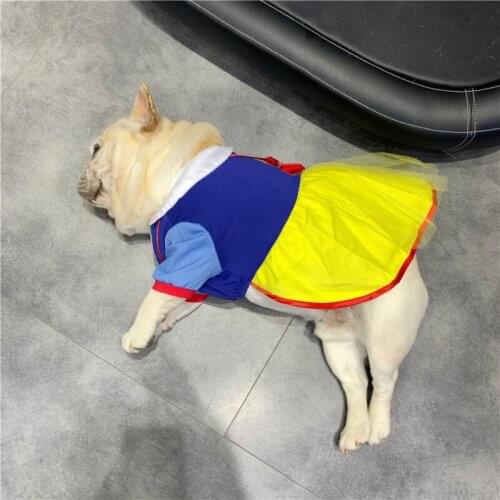 Dog Dress Princess Costumes Summer Dog Clothes Poodle Schnauzer French Bulldog Corgi Shiba Inu Pet Clothing Cat Dresses Skirt XL