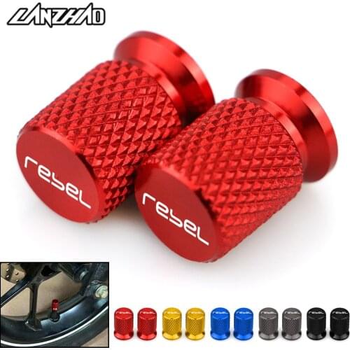 Rebel CNC Aluminum Tyre Valve Air Port Stem Cover Cap Motorcycle Accessories for Honda Rebel 300 500 CMX 2017 2018 2019 2020