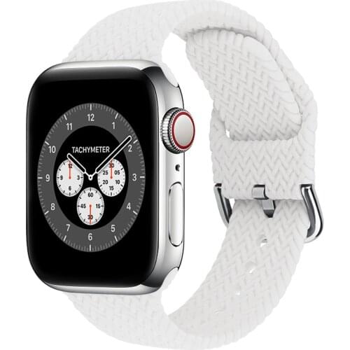 Silicone strap for Apple Watch band 6/SE/5/4/3/2/1 strap for iWatch Sport band 38/42/40/44mm Watchbands correa apple watch se