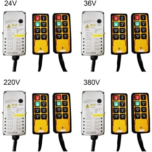 YU-8 Hoist Controller English Button Anti-fall Crane Remote Control Receiver for Concrete Pump Switch 24/36/220/380V