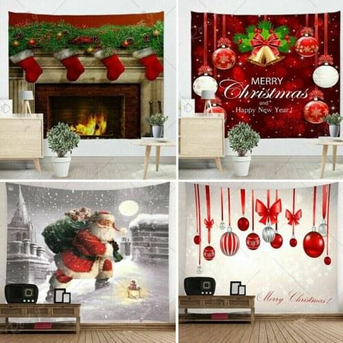 Christmas Home Wall Tapestry Cartoon Bow Butterfly Art Home Wall Hanging Tapestry Wall Ornamentation Christmas Wall Decor