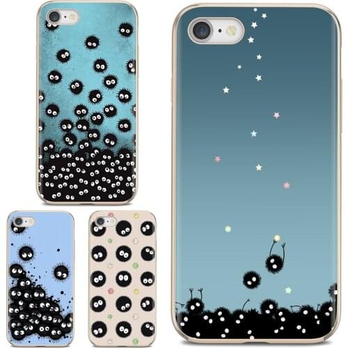 For Samsung Galaxy Note 3 4 5 8 9 S3 S4 S5 Mini S6 S7 Edge S8 S9 S10 Plus Silicone Housing Spirited Away Inspired Soot Sprites