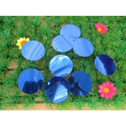 Blue 200pcs PVC bulk sequins, 50mm sequins, costumes and other DIY wedding accessories, flash sequins 010001020