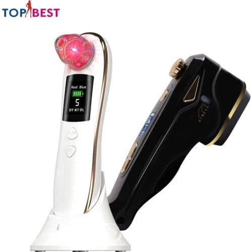 Mini HIFU Radio Frequency Ultrasound Machine And Vacuum Blackheads Pimples Remover Facial Lifting Skin Rejuvenation Apparatus