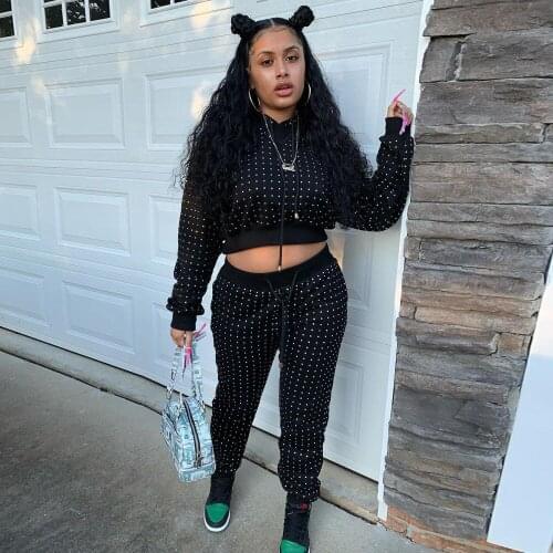 Velvet Two Piece Set Hooded Tracksuit Women Jogger Pants Female Sweat Suits Loungewear Sexy Matching Outfit Crop Top 2 Piece Set