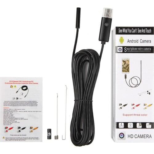 1.3MP Waterproof Mini Android USB Endoscope Inspection Camera 6 LED 5.5mm Lens Mini Borescope Snake Tube Camera 4pcs/lot