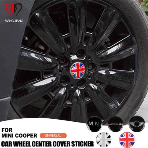 4pcs/set 52mm Wheel Center Cover stickers Mini Cooper S one JCW clubman countryman R50 R52 R55 R56 R57 R58 R59 R60 R61 F55 F56