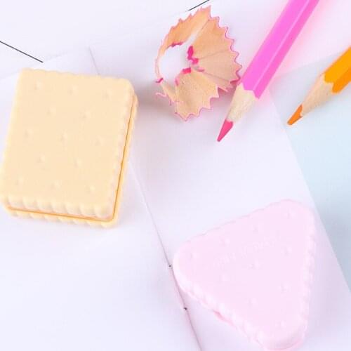 1 Pcs Cute Cookie Sharpener for Pencil School Office Supplies Creative Stationery Item Back To School Lovely Pencil Sharpeners