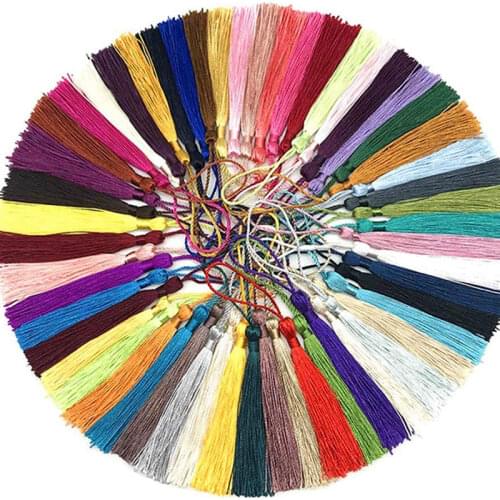 32pcs/lot 13CM Polyester Silk Tassels Fringe Spike Hanging Spike Tassel Curtains For Sewing curtain Accessories DIY Craft Making