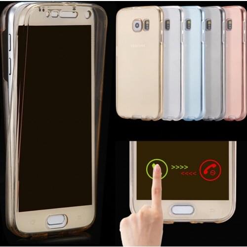 360 Full body Case For Samsung Galaxy A6 A8 Plus 2018 S9 S8 S6 S7 Edge S5 A3 A5 A7 J3 J5 J7 2016 2017 Soft Clear TPU Coque Cases