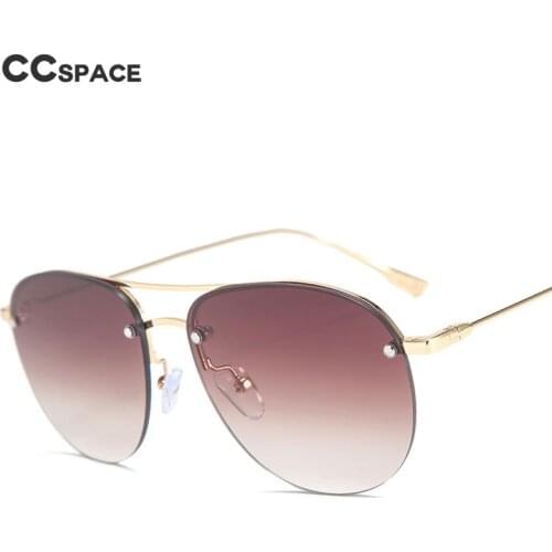 46392 Rimless Round Vintage Sunglasses Men Women Fashion Shades UV400 Vintage Glasses