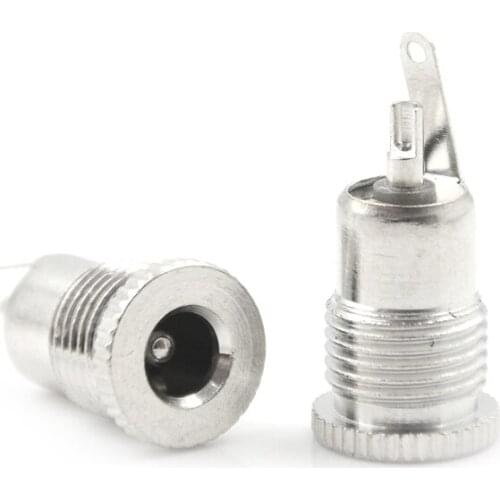 5PCS DC099 5.5 mm x 2.5mm DC Power Jack Socket Female Panel Mount Connector DC-099 30V 5A Wholesale