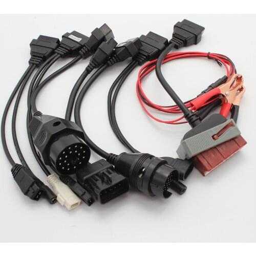 Acheheng Car Cables Full 8 Cables Set With 30/20/38/3/2 Pin OBDII Diagnostic Connector For obd2 CDP CDP+ Scanner