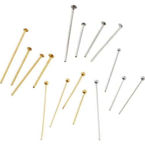 1600pcs Mixed Color Mixed Size Brass/Iron Head Pins with Storage Box Jewelry Making Beading DIY Sewing Tools