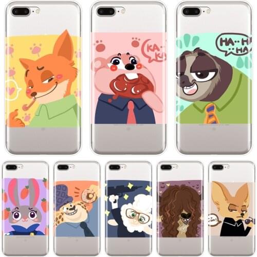 Rabbit Anime Fox Case For iPhone 6 S 6S 7 8 X XR XS Max Soft Silicone Back Cover For Apple iPhone 8 7 6S 6 S Plus Phone Case