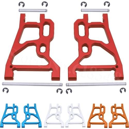 2pcs/lot RC Upgrade Parts Rear Lower Suspension Arm with pins & E-clips For FS Racing 1/10 Desert Buggy 53632 Baja
