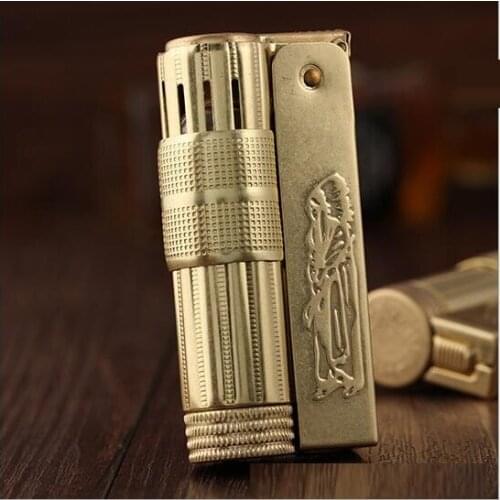 IMCO Lighter Original IC-6700 Kerosene Pure Copper Classic Logo Gasoline Oil Lighter Outside Tools Men Gift Fine Package