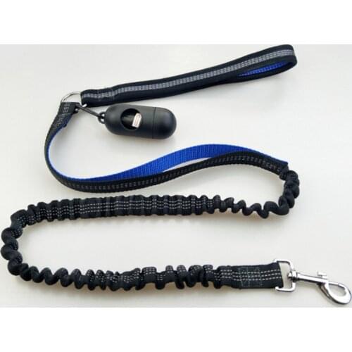 Pet Dogs Multi-function Running Reflective Pull Dog Leash Traction Rope With waste bag dispenser Nylon Material Basic Leashes