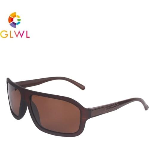 Man Sunglasses Polarizing Sun Glasses Males Eyewear UV 400 Drive Safe Goggles Luxury Brown Eyeglasses Vintage Eye Shadow Sports