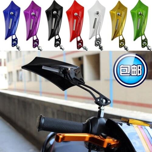 New Model Universal Motorcycle Rearview Side Mirror 6 Colors High quality Beautiful Paint ABS Cover Aluminum Handle Mirror