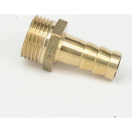 LOT 5 Hose Barb I/D 10mm x 3/8" BSP Male Thread Brass coupler Splicer Connector fitting for Fuel Gas Water