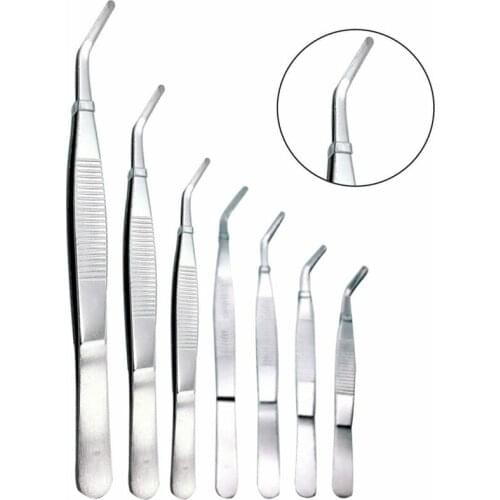 1Pcs Straight Elbow Stainless Steel Tank Tweezers Pliers Aquarium Tool Fish Aquatic Plants Forceps Clip 12.5-30cm