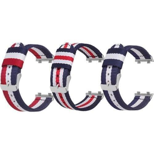 Smart Watch Strap Color Striped Nylon 41Mm 45Mm Strap for Oppo Smart Watch Fashion Smart Watch Accessories