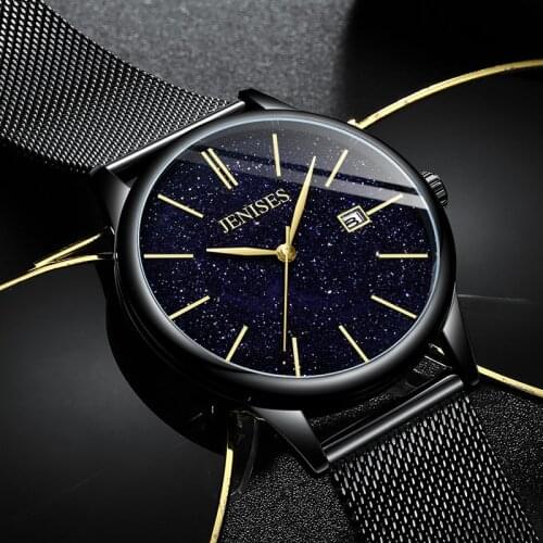 2021 Luxury Fashion Mens Fashion Quartz Watch New Star Watch Mens Waterproof Leather Fashion Trend Watch Business Watch