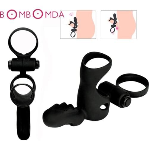 Sex Shops Vibrating Penis Ring Trainer Sex Toys for Men Couple Male Masturbation Adult Sex Products Delay Ejaculation Cock Rings