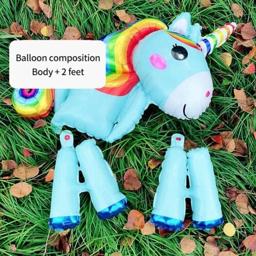 Unicorn Decorating Globos Balony Banner Streamer Foil Letter Balloon Baby Shower Balloons Supply Happy Birthday Party Decoration