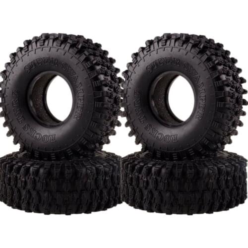 7037 4x RC Climbing Rock Crawler 1.9" Super Swamper Rocks Tyre 120mm Tire 1/10