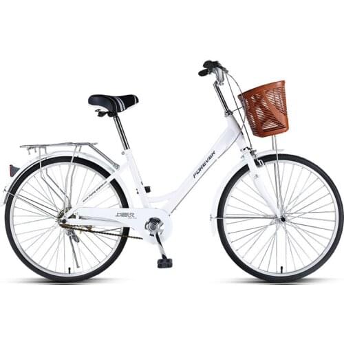 Students Bike Lady Commuting Ordinary Light Variable Speed 24 Inches Fashion Commuter Bicycle,High Carbon Steel Frame