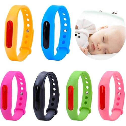 Waterproof candy jelly color Mosquito Repellent Band Bracelets kids silicone hand Wrist Band Anti Mosquito Ring mixed order