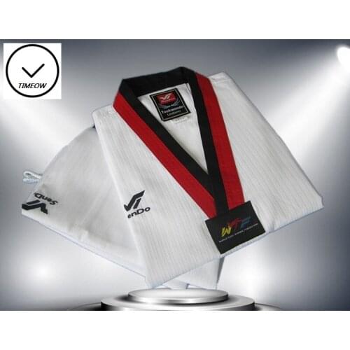 WTF Doboks Taekwondo Uniform Special Fabric Cooton V-neck Sport Clothes New brand Comfortable and Noble