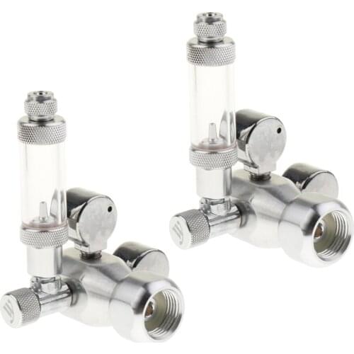 2x Aquarium Co2 Regulator Emitter System Accurate Easy Adjust Meter