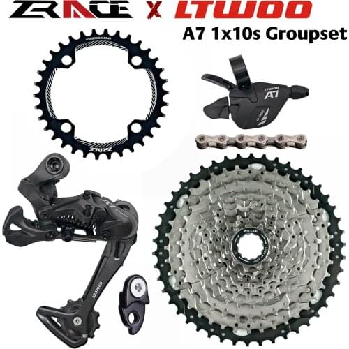 LTWOO A7 10 Speed Shifter Lever + Rear Derailleur +104BCD Chainrings + 10S Chains Groupset for PCR BEYOND DEORE MTB Bike