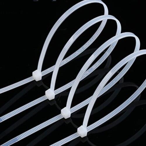 250pcs 5*300 width:3.6mm length:300mm White Self-locking Plastic Nylon Cable Ties,Wire Zip Tie, plastic strap,cable organizer