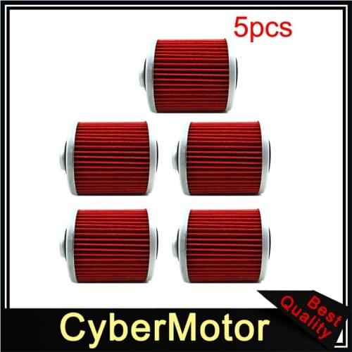 5x Oil Filter For Yamaha SR500 XV920 YD250 SRX400 SR250T XV1000 XC200 TMD850 XVS400