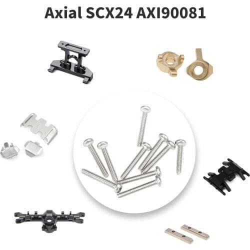 96pcs RC Button Head Socket Cap Screws Bolts Bearing Screws Kit Repair Tool for 1/24 Axial SCX24 AXI90081 RC Crawler Car