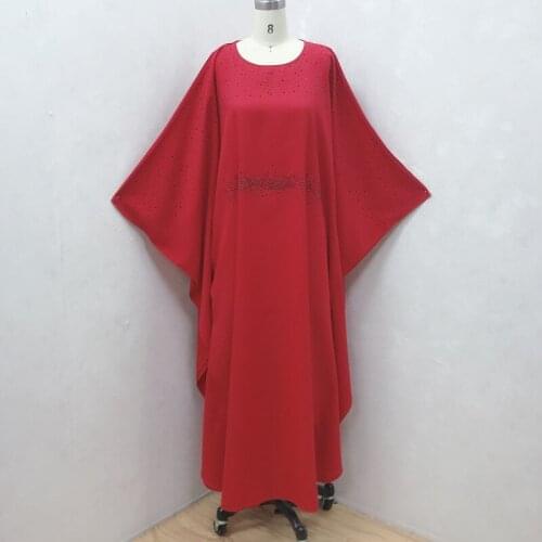 Free Size African Dresses For Women O Neck Batwing Sleeve Maxi Dress Boubou 2021 New Bazin Riche Dashiki African Design Vestidos