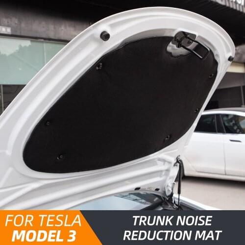Auto Car Protective Front Engine Hood Noise Reduction Mat Soundproof Cotton Pad Cover Car Trunk Protective Pad For Tesla Model 3
