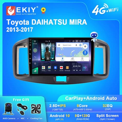 EKIY Android Car Radio For Toyota DAIHATSU MIRA 2013-2017 Navigation GPS 1280*720 DSP Carplay Multimedia Player Auto Stereo DVD